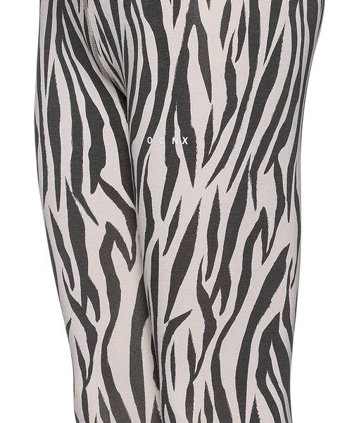 Ognx Leggings Zebra Tencel™ Bio Baumwolle - weiss Speichern exportieren