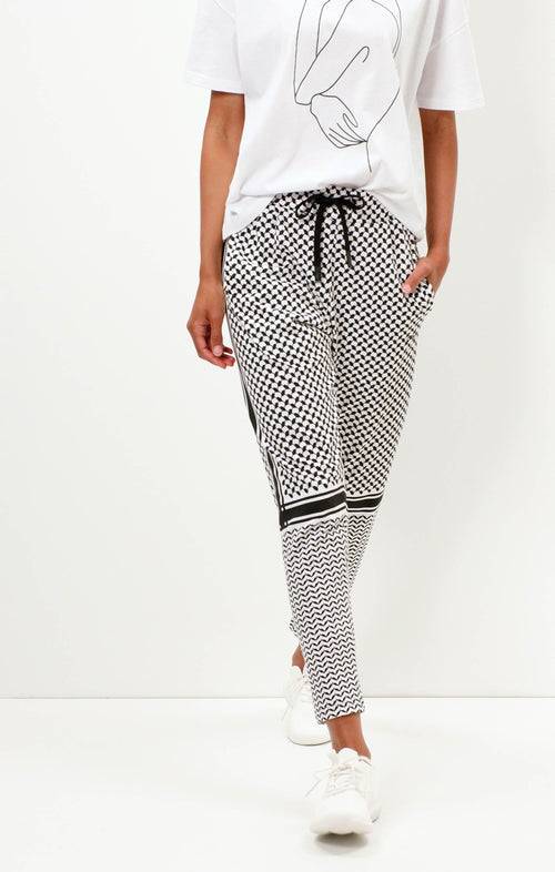 Ognx Harem Pants Keffiah Bio Baumwolle - weiss