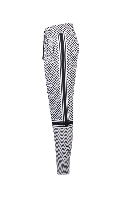 Ognx Harem Pants Keffiah Bio Baumwolle - weiss zollfrei