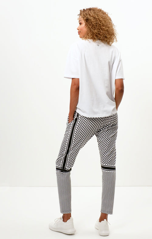 Ognx Harem Pants Keffiah Bio Baumwolle - weiss zollfrei