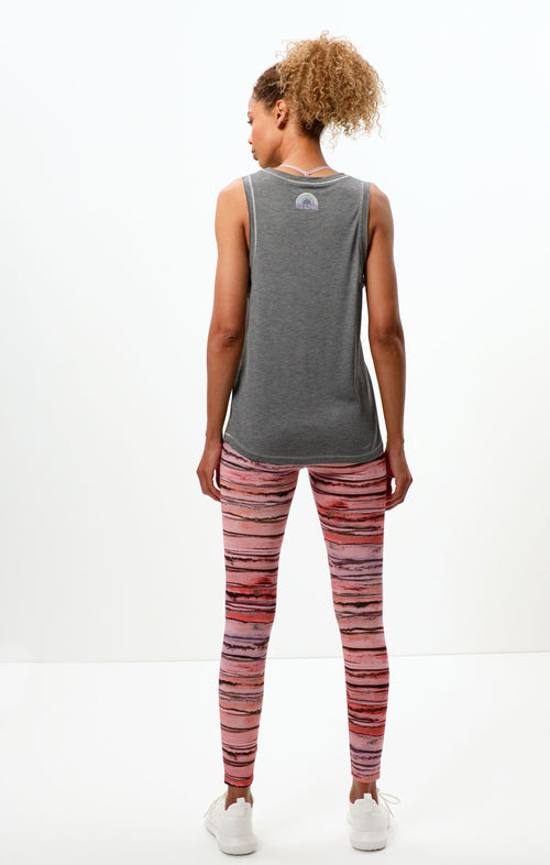 Ognx Basic Athletic Tank Rainbow Tencel™ - dunkelgrau melange Online
