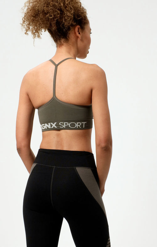 Ognx Sport Bra Crossback - Mittlerer Halt - grün Outlet