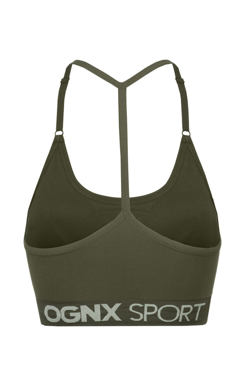 Ognx Sport Bra Crossback - Mittlerer Halt - grün Outlet