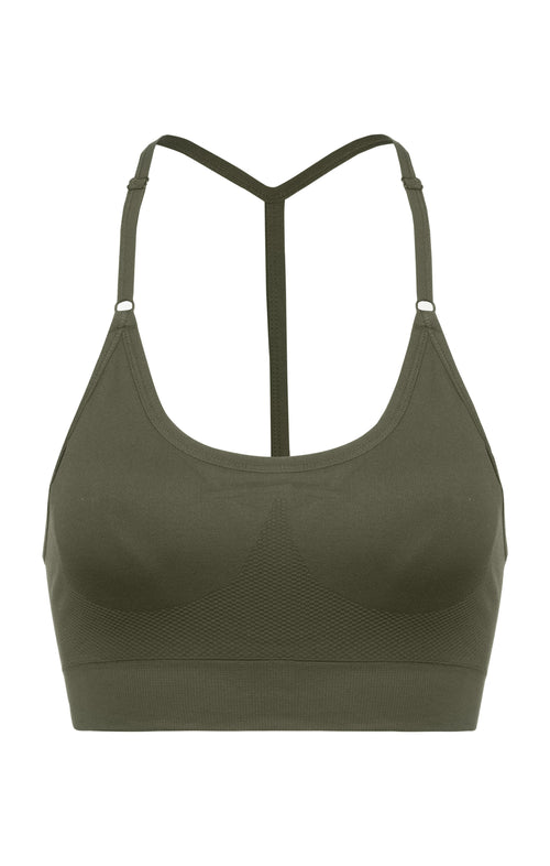 Ognx Sport Bra Crossback - Mittlerer Halt - grün Outlet