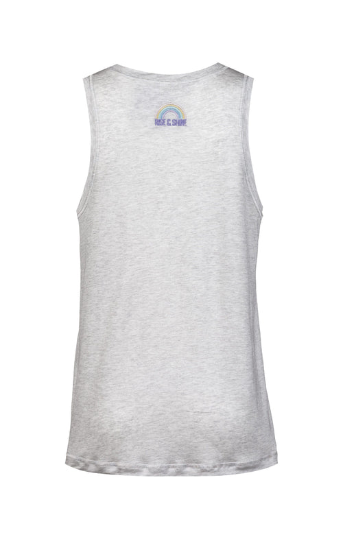 Ognx Basic Athletic Tank Rainbow Tencel™ - hellgrau melange Auslauf