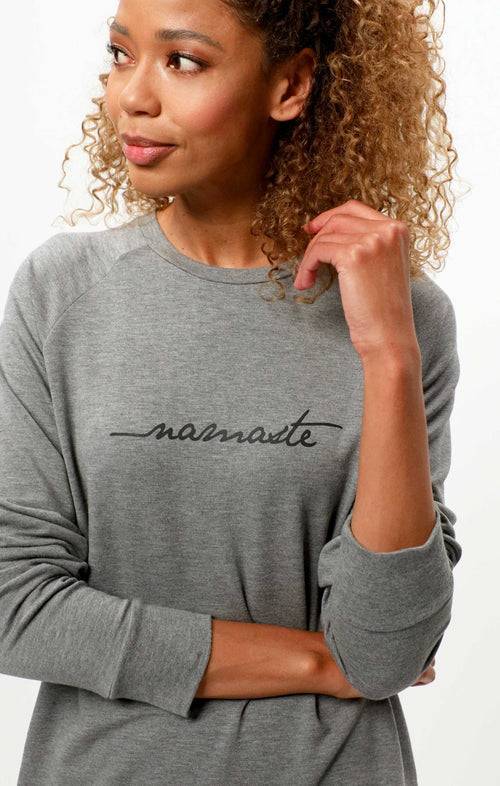 Ognx Lounge Sweater Namaste Tencel™ - grau