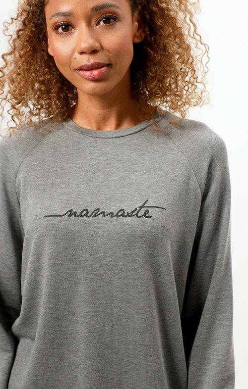 Ognx Lounge Sweater Namaste Tencel™ - grau Hotsell