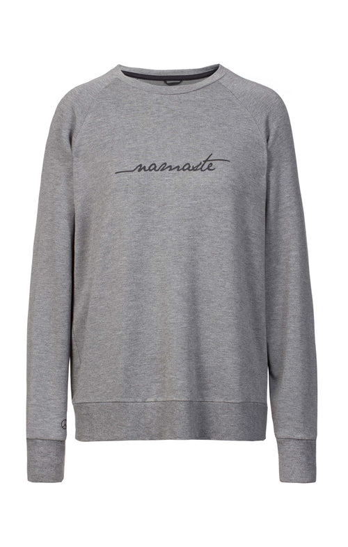 Ognx Lounge Sweater Namaste Tencel™ - grau Hotsell