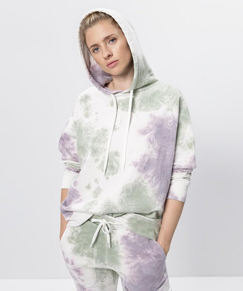 Ognx Batik Hoodie Bio Baumwolle - weiss