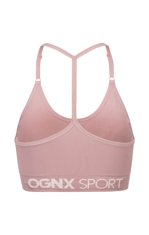 Ognx Sport Bra Crossback - Mittlerer Halt - rosa Fabrikverkauf