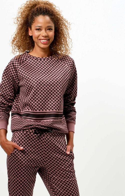 Ognx Sweatshirt Keffiah (Slim Fit) - rosa