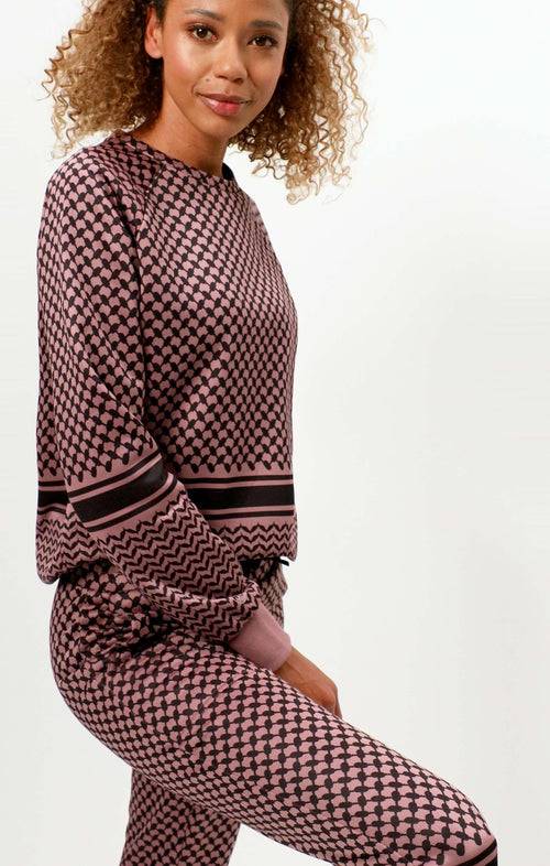 Ognx Sweatshirt Keffiah (Slim Fit) - rosa Fabrikpreis