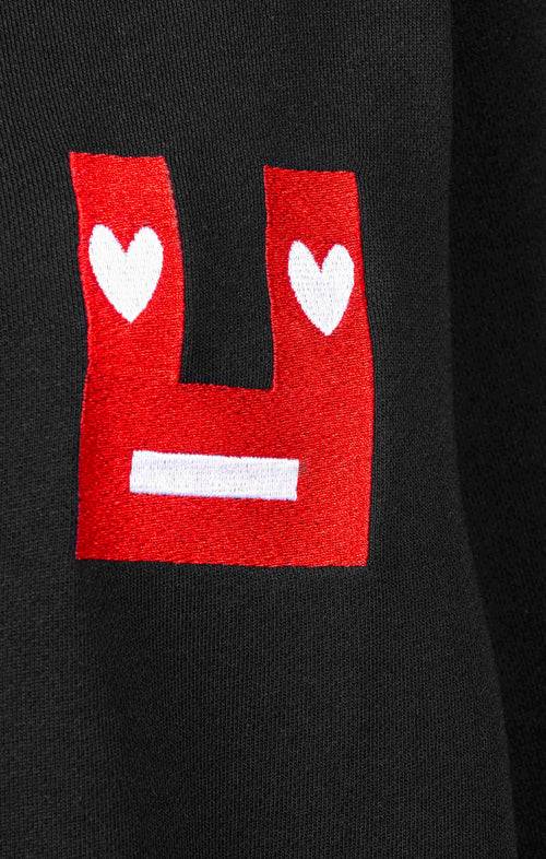 Ognx Sweatshirt Smile Bio Baumwolle - schwarz Sonderangebot