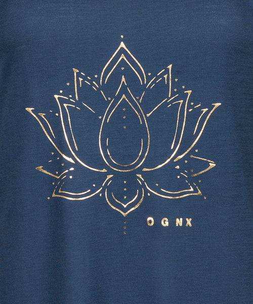 Ognx Loose Tank Lotus Flower Tencel™ - blau Flash Sale