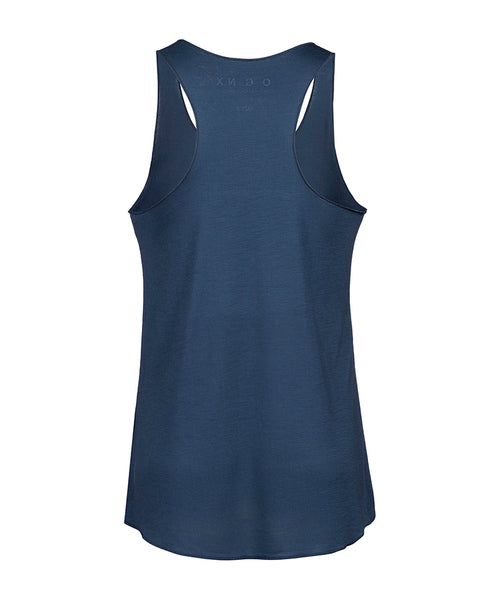 Ognx Loose Tank Lotus Flower Tencel™ - blau Flash Sale