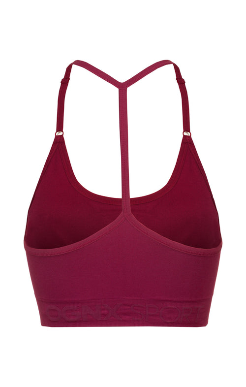 Ognx Sport Bra Crossback - Mittlerer Halt - rot Preisnachlass