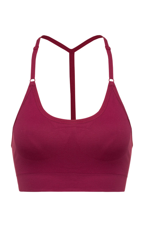 Ognx Sport Bra Crossback - Mittlerer Halt - rot Preisnachlass