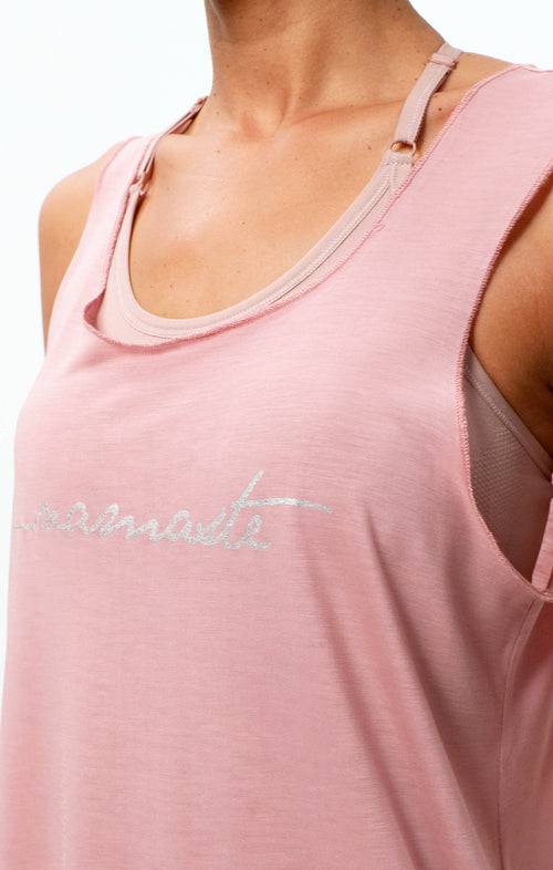 Ognx Loose Tank Namaste Tencel™ - rosa Cyber Monday