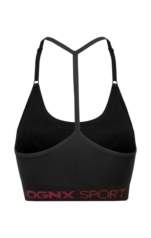 Ognx Sport Bra Crossback - Mittlerer Support - schwarz Neueste Mode
