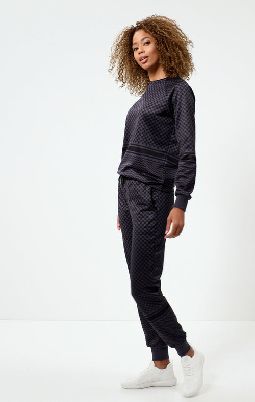 Ognx Sweatshirt Keffiah (Slim Fit) - blau