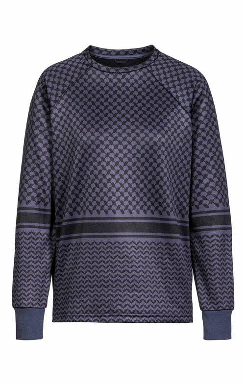 Ognx Sweatshirt Keffiah (Slim Fit) - blau Online Outlet