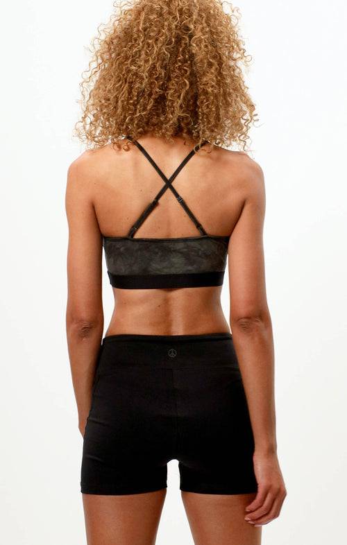 Ognx Yoga BH Batik Bio Baumwolle - Leichter Halt - grün Exklusive Angebote