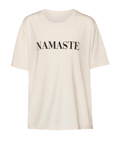Ognx Loose T-Shirt Namaste Bio Baumwolle - schwarz Große Rabatte
