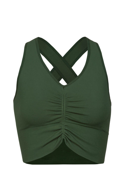 Ognx Yoga BH Cropped - Mittlerer Halt - Polyester ♻️ - grün Neuheiten