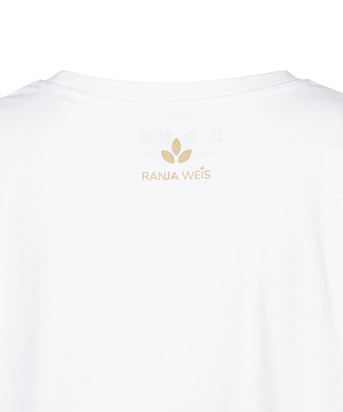 Ognx Boxy T-Shirt Leopard by Ranja Weis - weiß Kostenlose Rückgabe