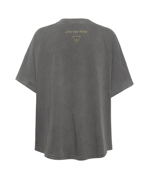 Ognx Boxy T-Shirt ReConnect by Sinah Diepold - Kale & Cake - grau Letzte 3 Tage