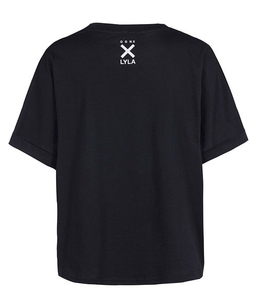 Ognx Boxy T-Shirt Good Karma Crew by LYLA Soul Yoga - schwarz JETZT KAUFEN