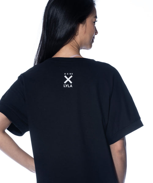 Ognx Boxy T-Shirt Good Karma Crew by LYLA Soul Yoga - schwarz JETZT KAUFEN