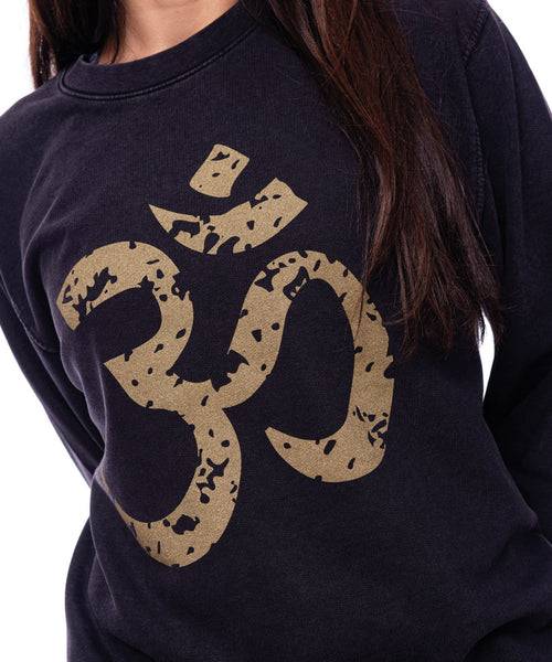 Ognx Yoga Loose Sweater OM by Jodie Roberts - schwarz Letzter Tag