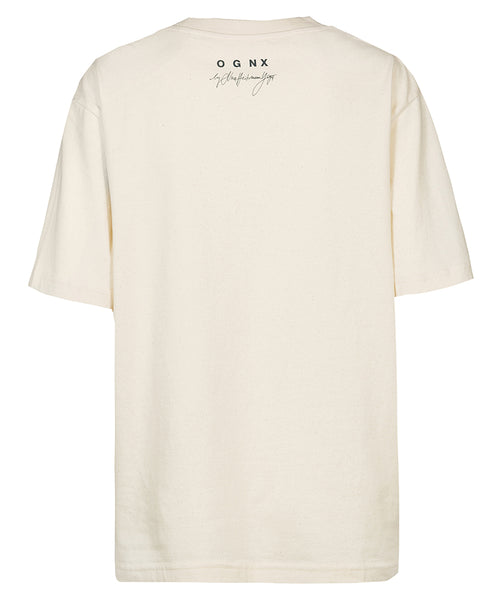 Ognx Loose T-Shirt One Love by Nina Heitmann - weiß Bis zu 60% Rabatt