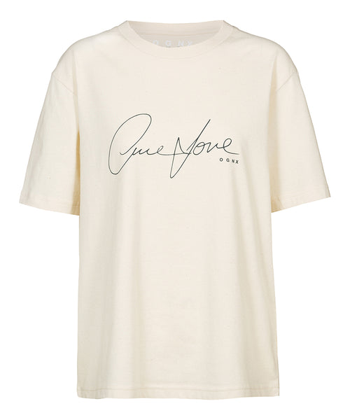 Ognx Loose T-Shirt One Love by Nina Heitmann - weiß Bis zu 60% Rabatt