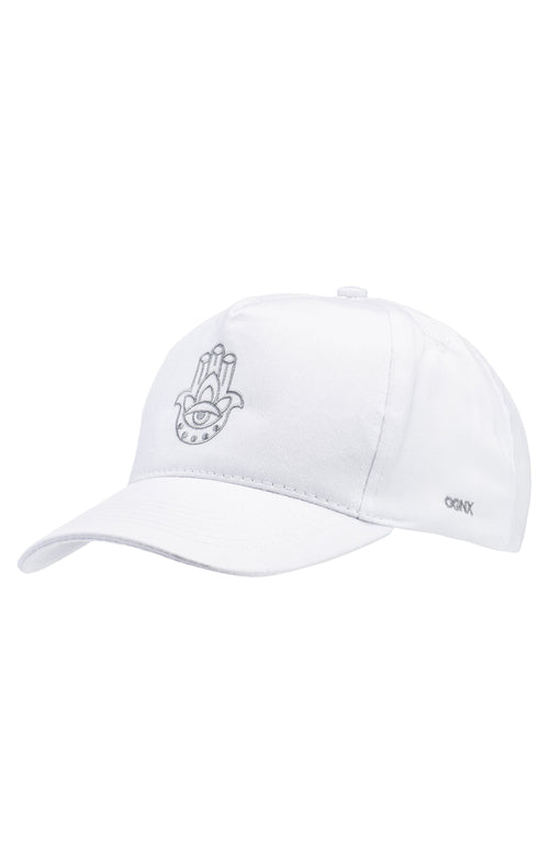 Ognx Yoga Cap Hamsa Bio Baumwolle - weiss Nur noch ein Tag übrig