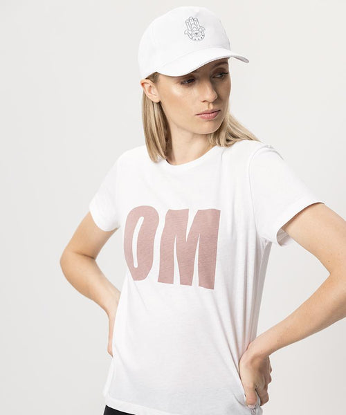 Ognx Yoga Cap Hamsa Bio Baumwolle - weiss Nur noch ein Tag übrig