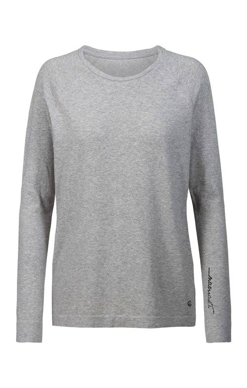 Ognx Basic Longsleeve Namaste Bio Baumwolle Polyester ♻️ - grau Kostenloser Versand international