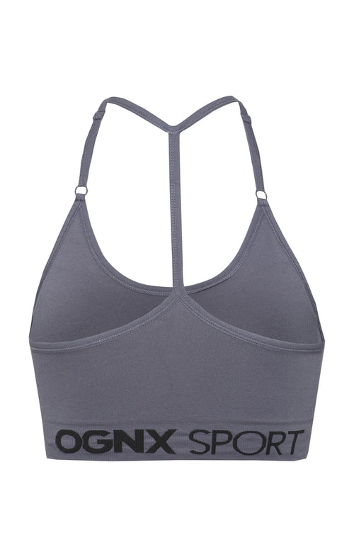 Ognx Sport Bra Crossback - Mittlerer Halt - grau Begrenzt auf 3 Tage