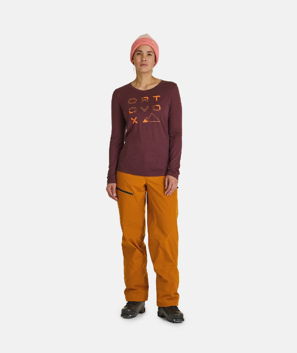Ortovox 185 MERINO BRAND OUTLINE LS Verkauf