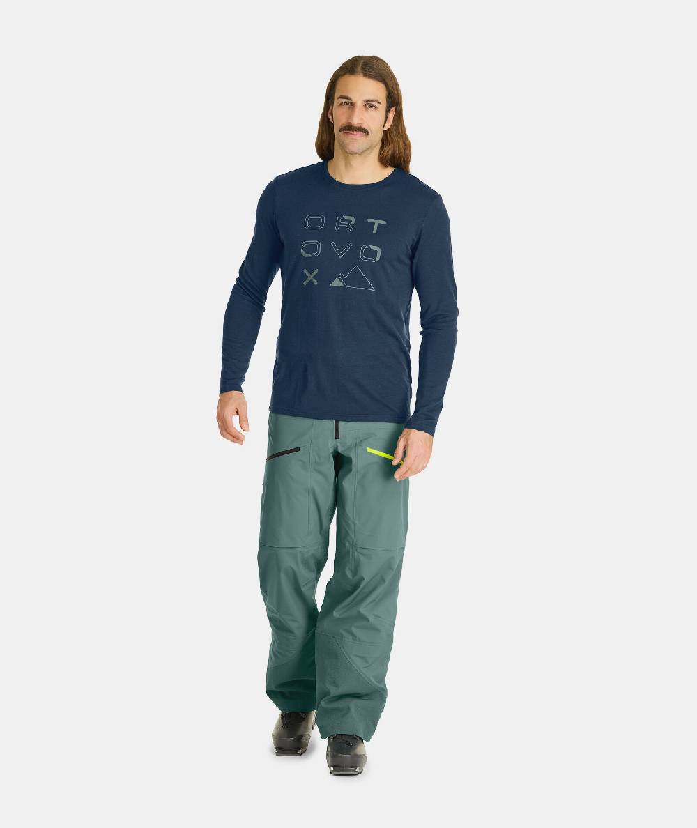 Ortovox 185 MERINO BRAND OUTLINE LS Großer Ausverkauf