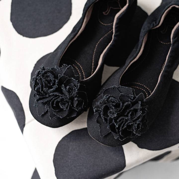 Pampuschen Grace cotton canvas schwarz Zeitlich begrenztes Angebot