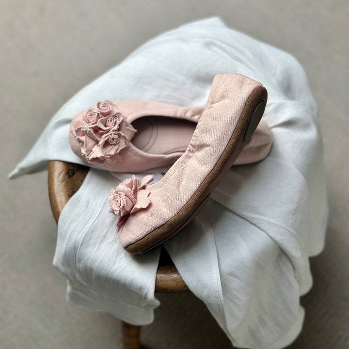 Pampuschen Grace cotton canvas puder Exklusive Angebote