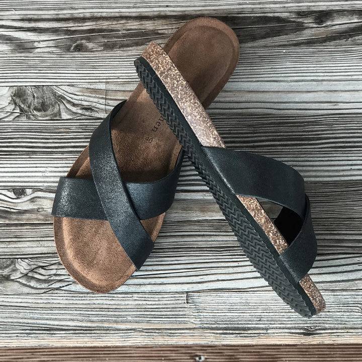 Pampuschen Lyda B metallic schwarz Bestseller