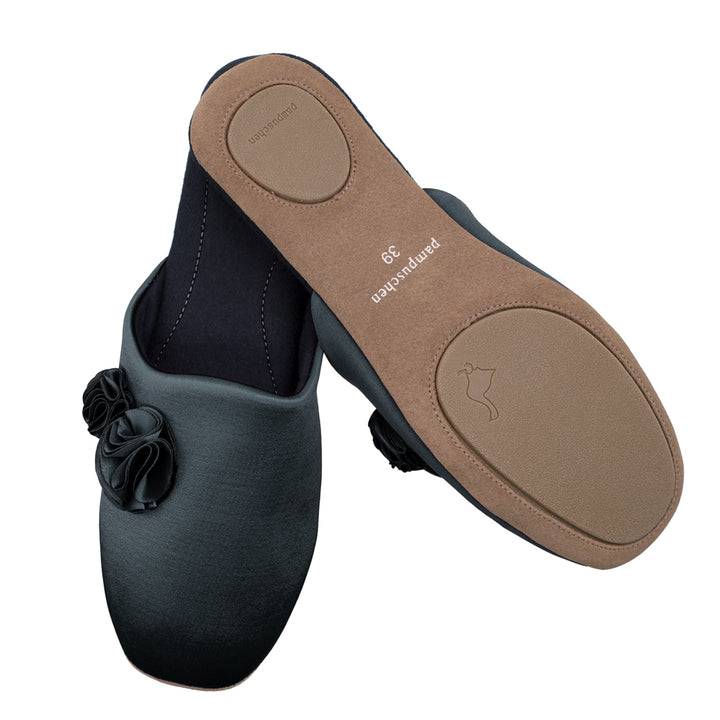 Pampuschen Ginger satin schwarz Kostenlose Rückgabe