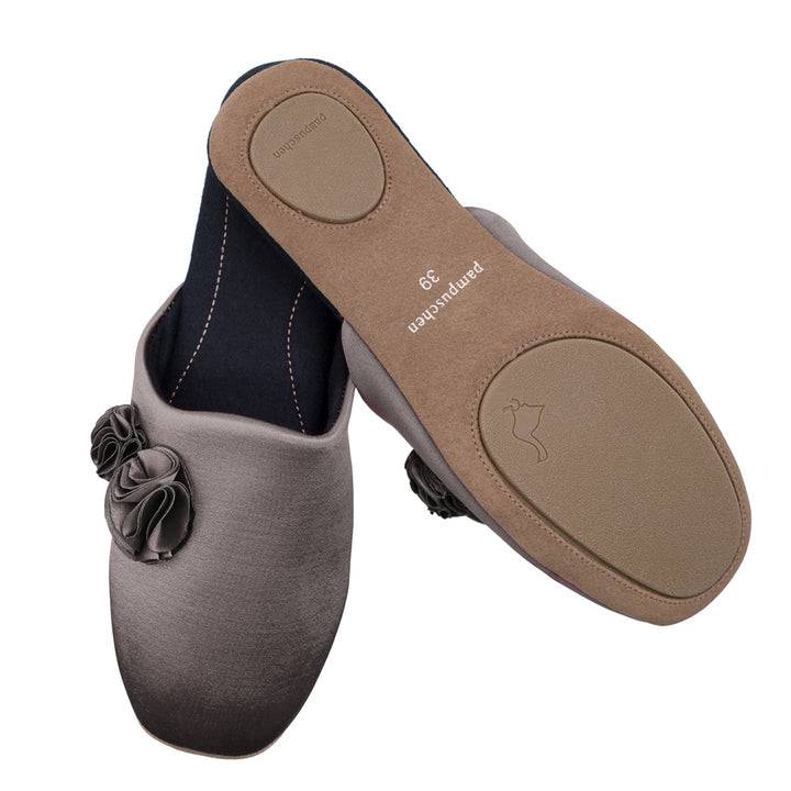Pampuschen Ginger satin taupe Letzte 3 Tage