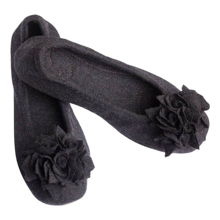 Pampuschen Grace wool anthrazit Nur noch ein Tag übrig