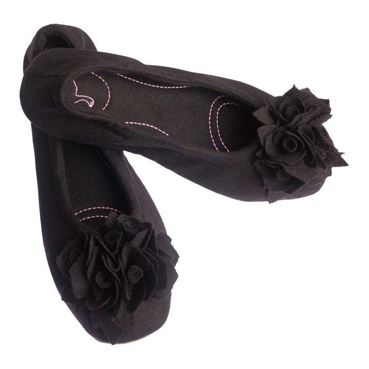 Pampuschen Grace wool schwarz Super Rabatt