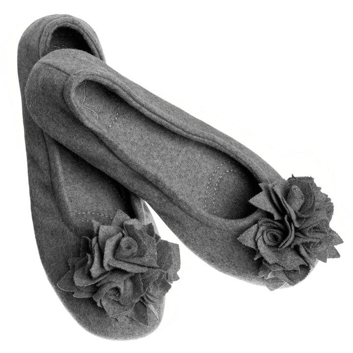 Pampuschen Grace wool kies Clearance-Verkauf