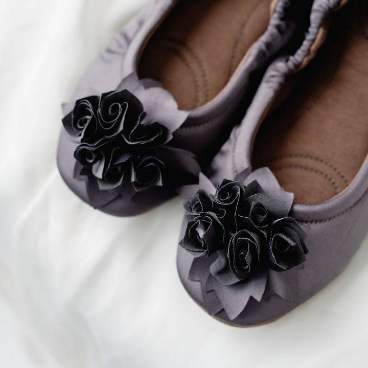 Pampuschen Grace satin taupe 2025